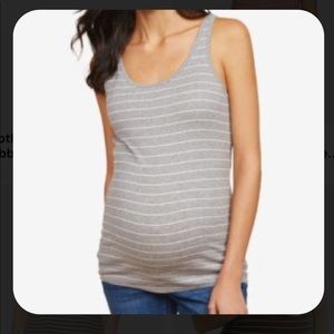 Motherhood Maternity) Grey Tank Top L